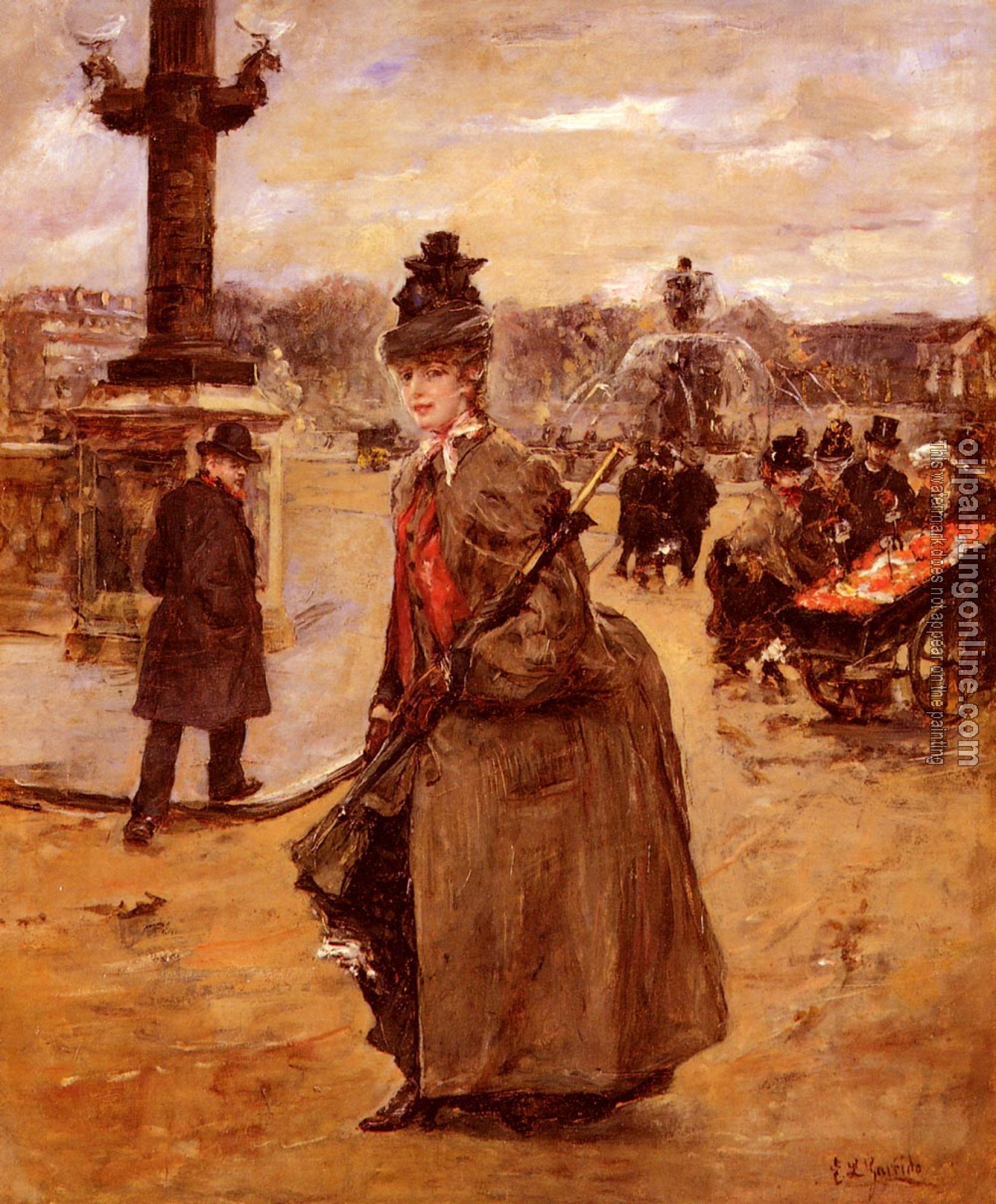 Eduardo Leon Garrido - Elegante Place De La Concorde Paris